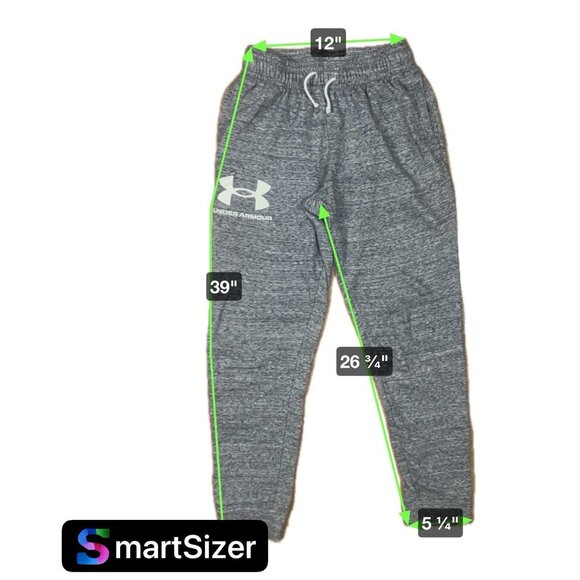 UA Under Armour Mens Sportstyle Terry Gray Jogger Pants Size Medium 1361642-112 - Picture 4 of 5